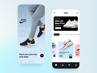 Nike Shoes App Ui