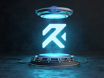 Futuristic RK Logo