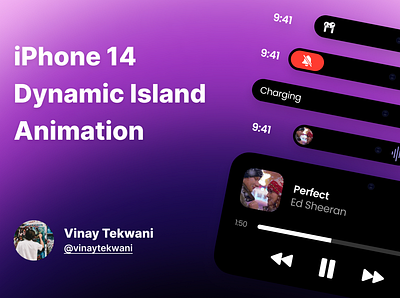 iPhone 14 Dynamic Island amazing animation creative design effects figma interaction iphone iphone 14 micro interaction mobile motion graphics ui