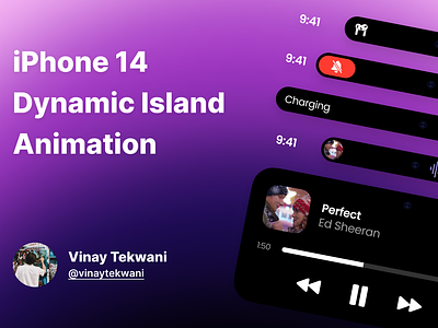 iPhone 14 Dynamic Island amazing animation creative design effects figma interaction iphone iphone 14 micro interaction mobile motion graphics ui
