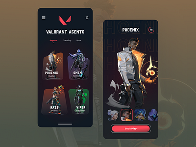 Valorant Agents UI