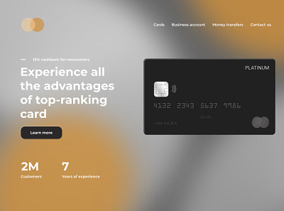 Platinum Credit Card app branding graphic design logo ui