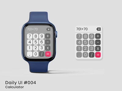 Smart Watch Calculator app design smartwatch ui ux watch