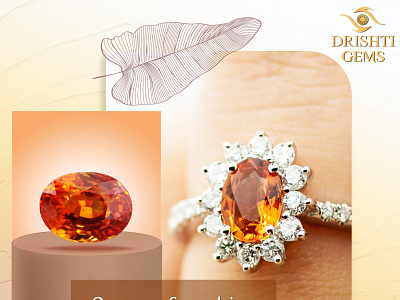 Orange sapphire| sapphires| Drishti gems by Drishti Gems on Dribbble