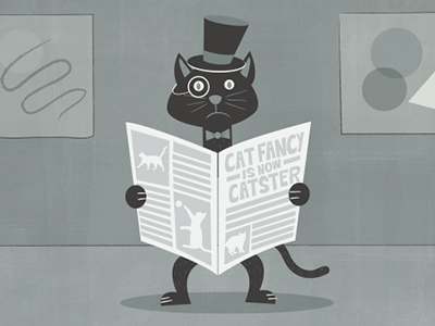 Cat Fancy Editorial Illustration cat cnn illustration