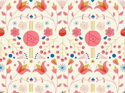Pattern #wip flowers geometric illustrations pattern wip