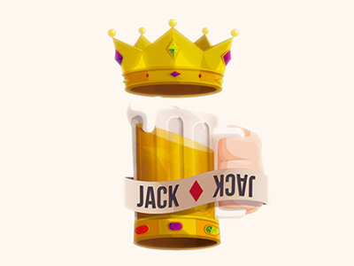 Jack ♦ Diamonds beer card diamante diamonds jack sota vectatory