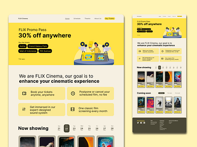 Movie Theatre Chain's Landing Page Redesign
