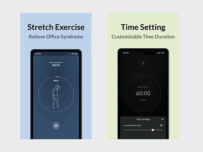 Foca: Pomodoro Timer, Stretching Exercise exercise app focus pomodoro productivity stretching