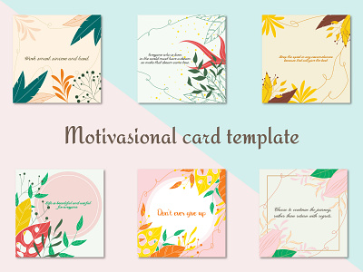 motivational card template