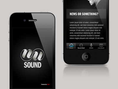 NuSound ambigram app home hyper iphone island music splashscreen