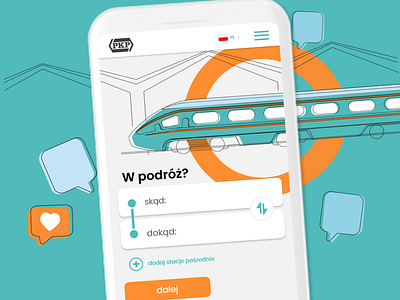 Polish Railways - ticket buying process app design designsystem graphic design illustration typography ui ux