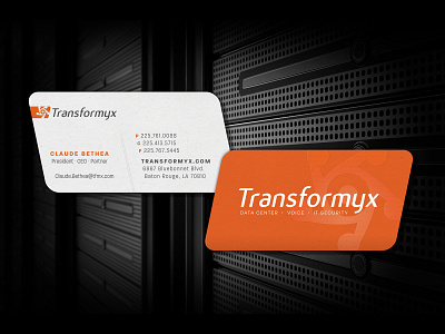 Transformyx Identity Update branding design orange technology transform