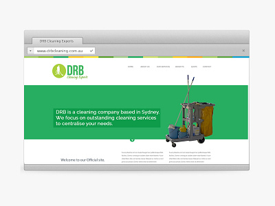 DRB Cleaning Experts cleaning green web design website design