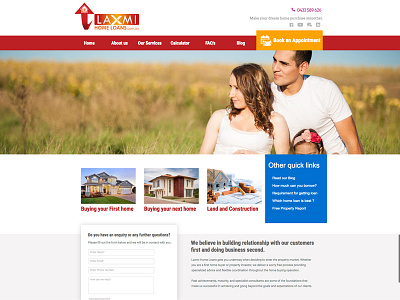 Mortgage Broker Website finance homeloans loan photoshop ui web design webdesign