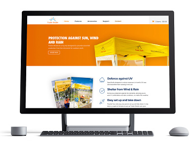 Portable Shelters Website design ecommerce product page ui web design webdesign website woocomerce