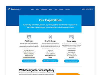Capabilities Page adobexd services services page ui ux web web design webdesign website website concept website design