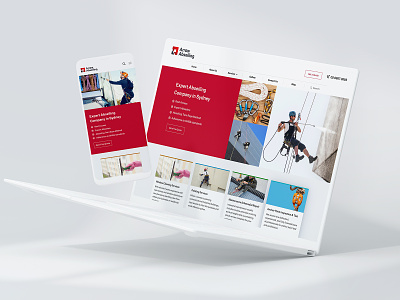 Abseiling Company Website adobexd clean clean design clean ui madewithadobexd ui ux uxdesign web design webdesign website website design