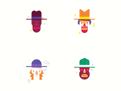 Characters for African Cowboy comic