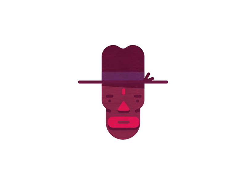 Cowboy Head Animation african animated gif animation character comic cowboy head