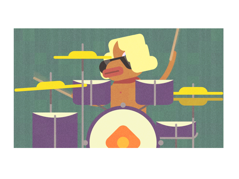 Drum solo 5houses animated comic drum drummer gif