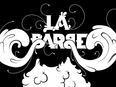 La Barbe lettering