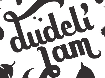 Dudeli jam lettering logotype
