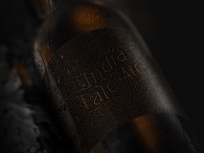 Indian Pale Ale beer lettering