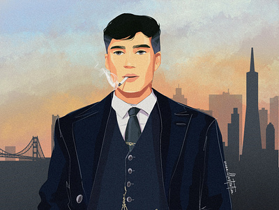 Peaky Blinders characterdesign design digital art digital illustration drawing illustration illustrationoftheday portrait