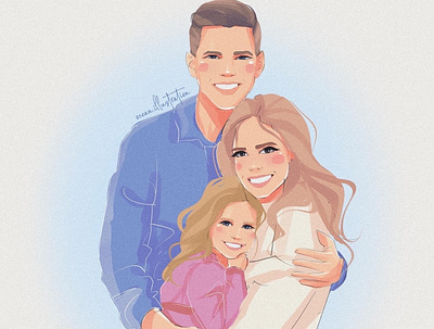 Family portrait characterdesign digital art digital illustration drawing illustration illustrationoftheday portrait