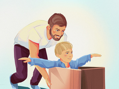 Games with dad characterdesign design digital art digital illustration drawing illustration illustrationoftheday portrait