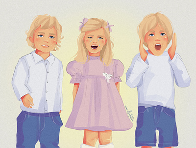 Children's emotions. characterdesign design digital art digital illustration drawing illustration illustrationoftheday portrait