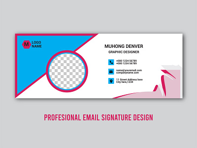 Email signature design app branding corporate creative design graphic design logo new professional typography vector