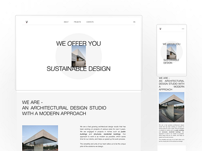 Architectural design studio website architectural studio branding design design studio figma landing modern design ui web product website