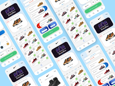 Shoe Store App amirasadi app appdesign figma homepage mobileapp ui uidesign uidesigner ux uxdesign uxdesigner webdesign webdesigner website xd