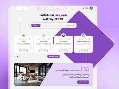 Website presentation app appdesign business homepage landing purple ui web webdesign