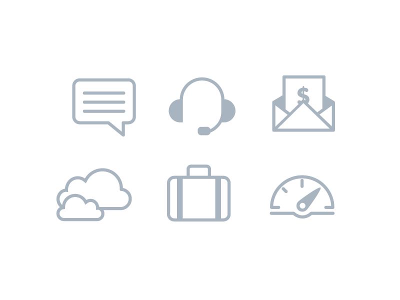 Nubity - Navbar iconwork icon vector illustration nubity dashboard support billing clouds company notifications