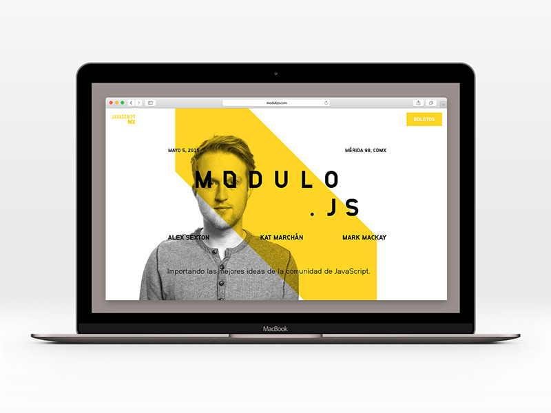 Módulo.js - Landing tech event event community landing development design frontend website