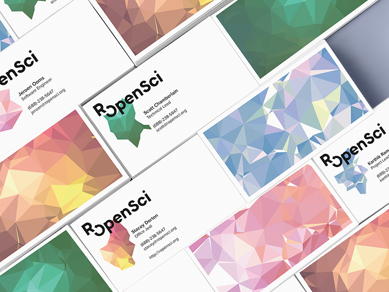ROpenSci - Polygen shape pattern geometric open generative science logo polygon