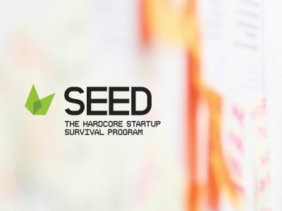 SEED Program brand branding entrepreneur green identity logo mexico mx seed startups