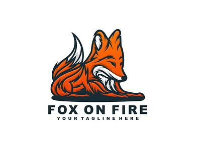 FOX animal branding business company design fire fox icon identity illustration logo logos mark vector wolf