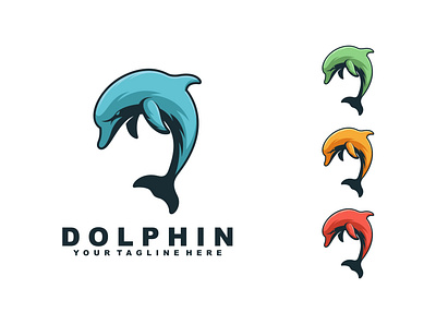 DOLPHIN animal branding business character company design dolphin fish icon identity illustration logo logos mark mascot ocean sea vector