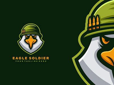 EAGLE SOLDIER branding business company design eagle esport gaming icon identity illustration logo logos soldier vector