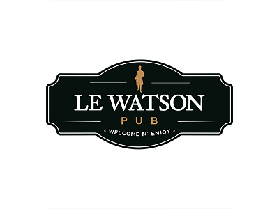 Watson Pub Logo anthony filipe craw irish inspired logo logo design logotype no shave studio pub watson