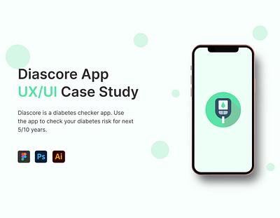 UX/UI Case Study - Diascore App app design case study clean design diabetes mobile product design ui ux ux case study