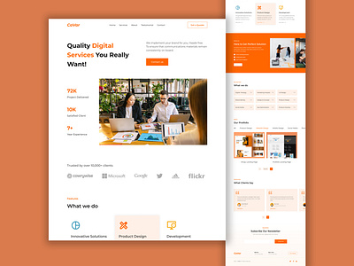 CaVar Digital Agency Landing Page