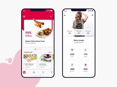 Restaurant Automation App beautiful food app gradient ios mobile ui restaurants simple uiux work