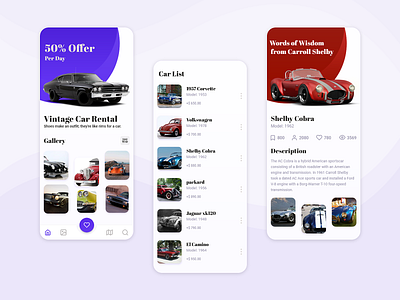 Vintage Car Rental App