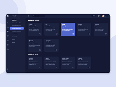 Dashboard for Server Management System admin panel all card cpanel dashboard dashboard ui design dribbble gradient grid layout management minimal server simple task typography ui ui ux web design