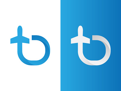 letter t+d+travel logo